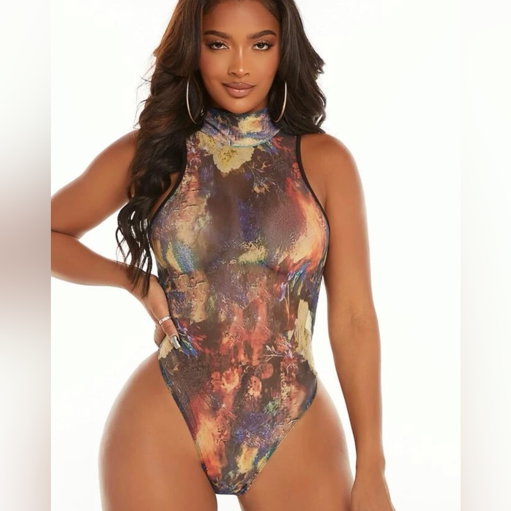 Sheer bodysuit size S